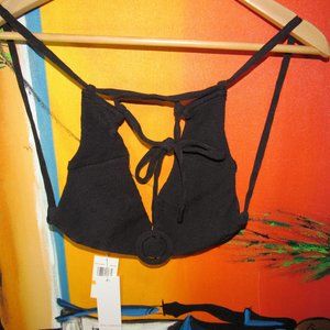 NWT Black Bikini Top